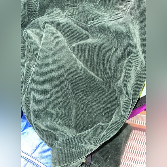 Green AG Adriano Goldschmied Women’s corduroy Stevie slim straight jeans, sz 25R - Picture 7 of 9